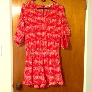 Collective Concepts red geometric romper